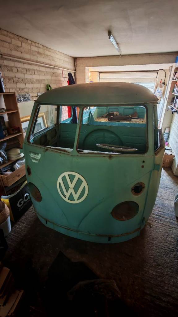 Volkswagen splitscreen camper van.