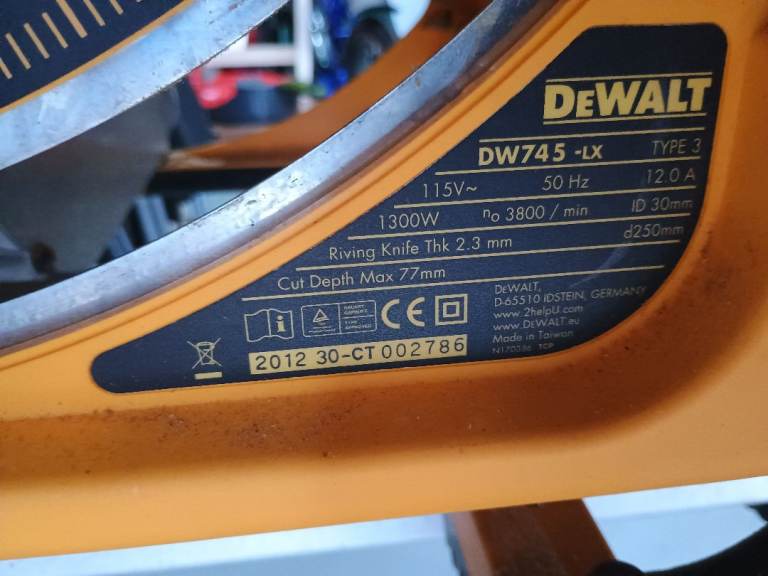 DeWalt DW745 circular saw