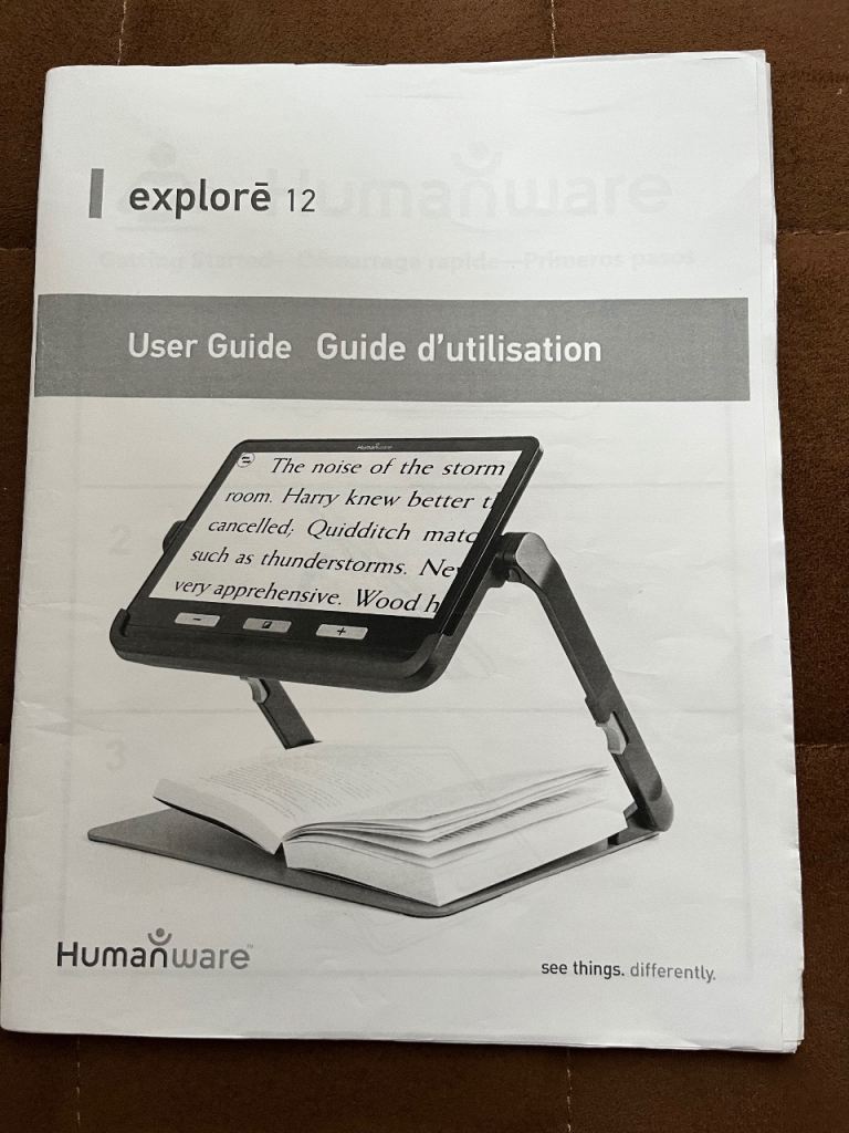 Portable Electronic Magnifier HUMANWARE EXPLORE 12