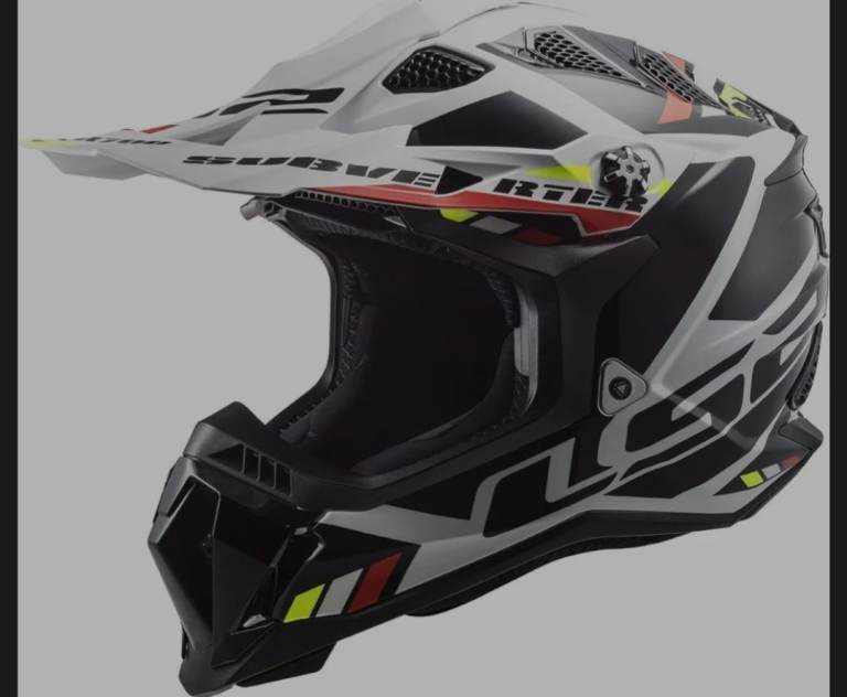 LS2 off Road cross Helmet M - Subverter Evo II 2 Stomp MX700 - White-Black