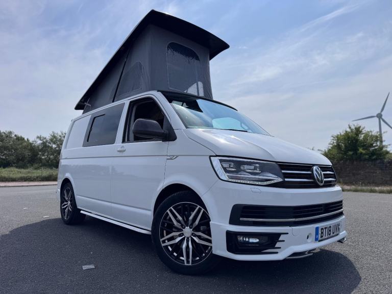 2018 VOLKSWAGEN TRANSPORTER T6 SPORTLINE 204BHP DSG. POP TOP. SOLAR.NO VAT