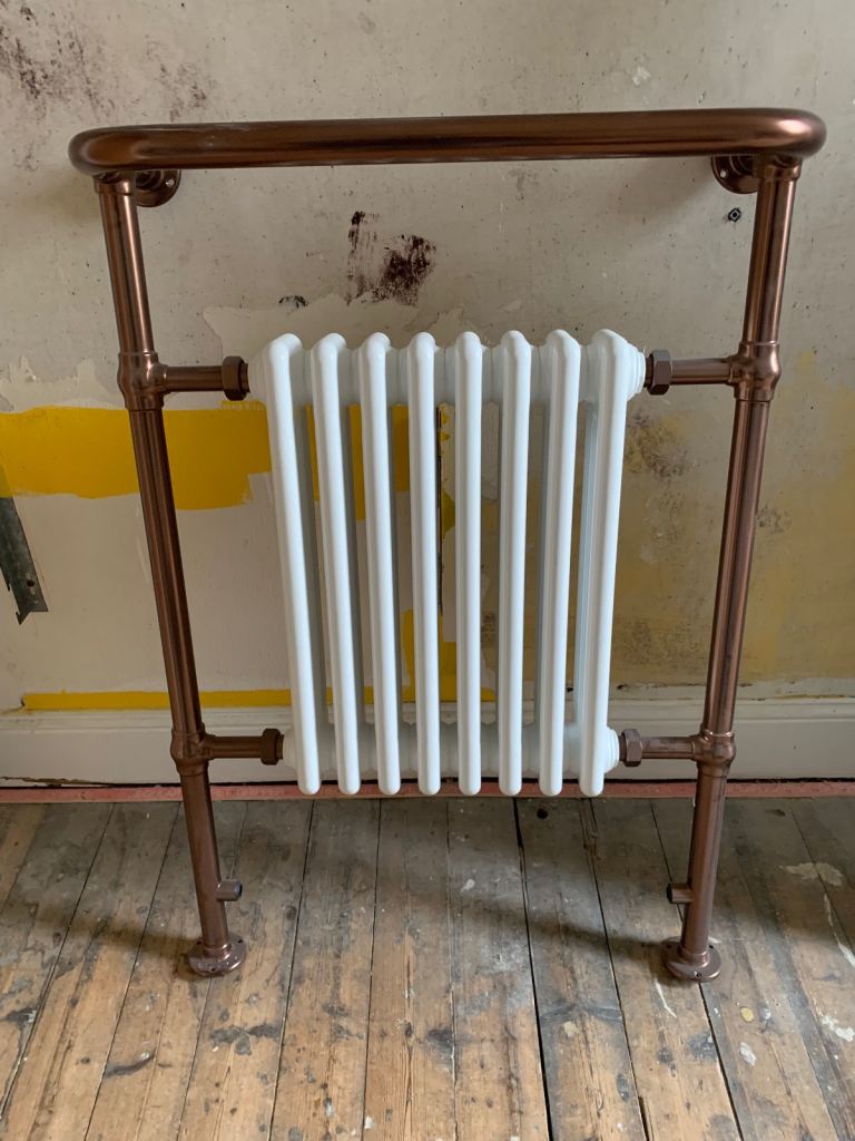 Brushed Copper Towel Radiator