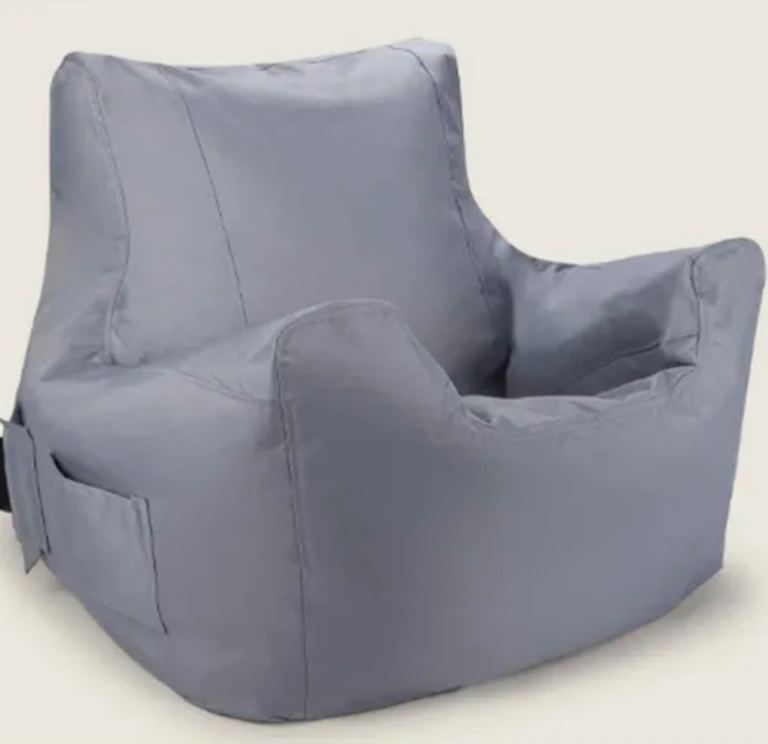 Grey Teenager kids bean bag chair - good condition