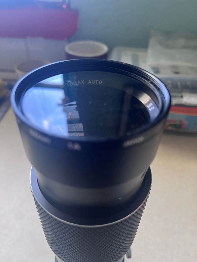 Vintage Optomax Auto 300mm f/5.5 Telephoto Lens – Universal M42 Screw Mount