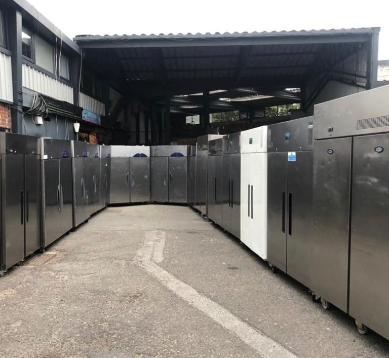 Commercial double door foster Williams fridge cage shop restaurant fully serviced 