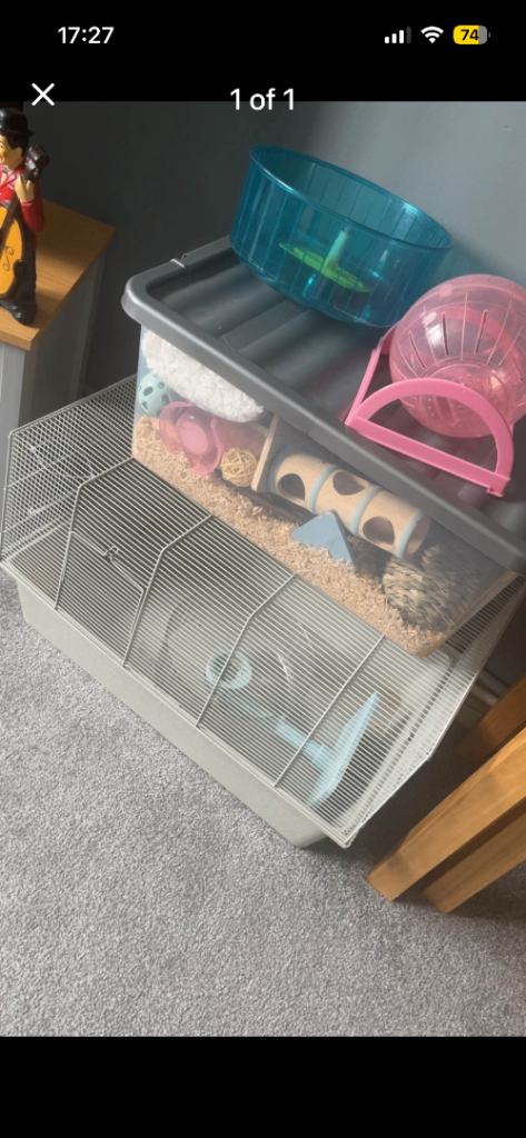 Hamster cage + accessories 