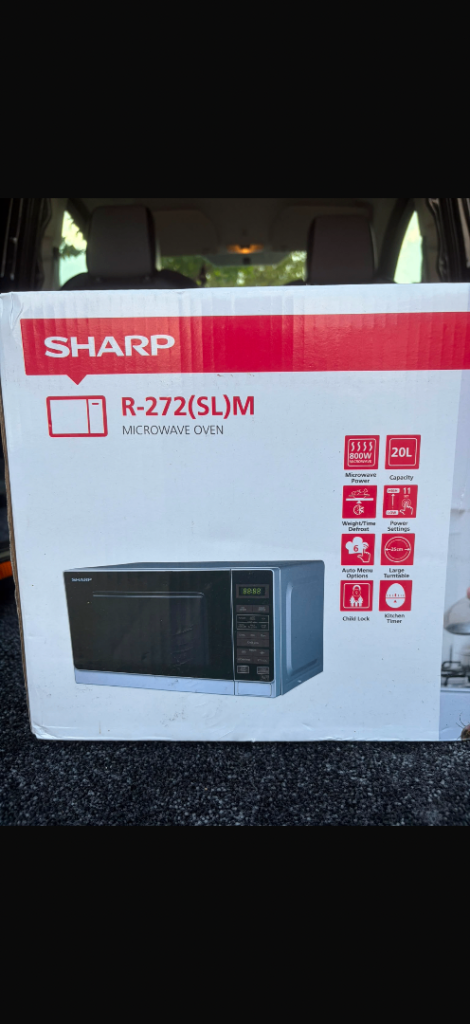Sharp R-272(SL)M Microwave Oven – Brand New in Box