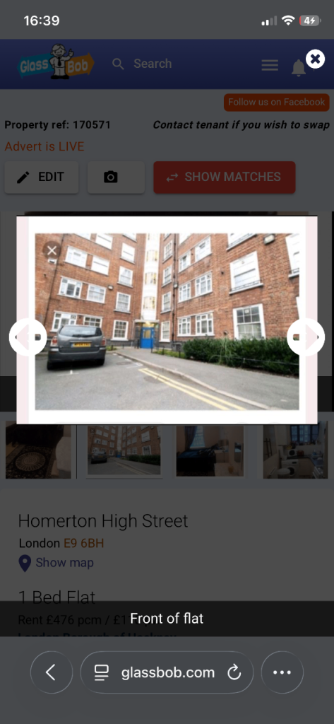 1 bed property 