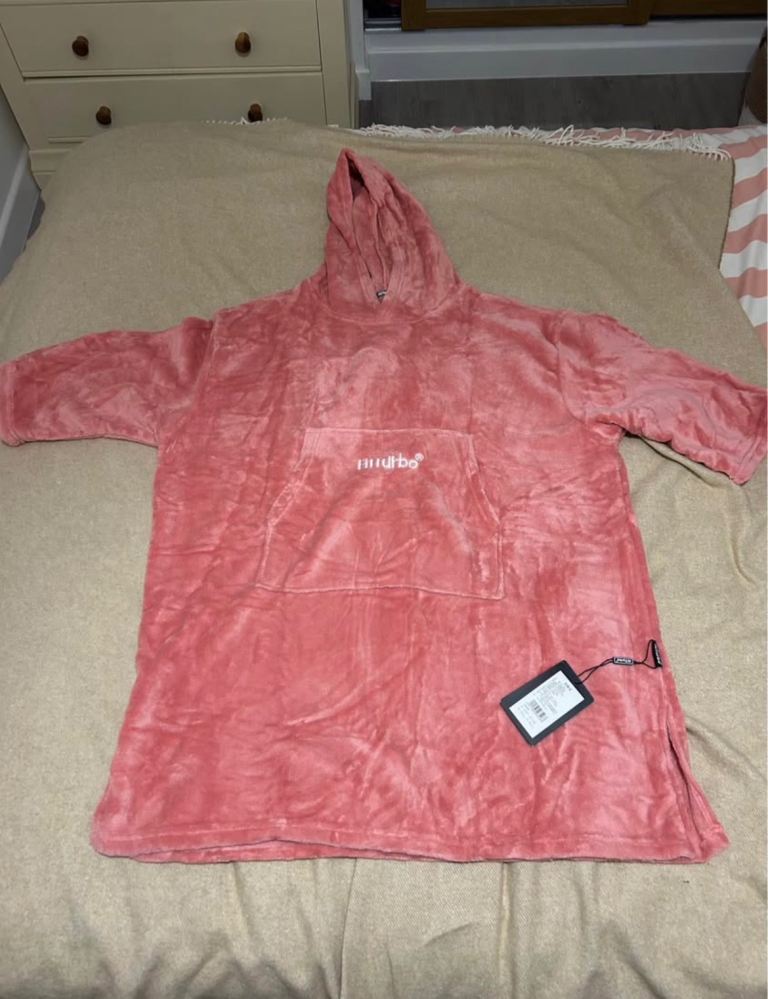 Kids fluffy robe (pink)