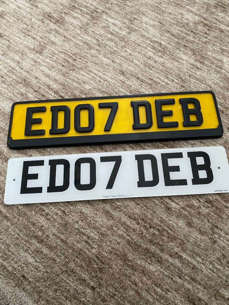 Private number plates 