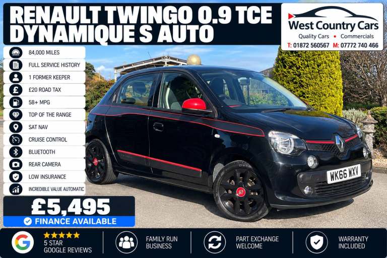 2016 Renault Twingo 0.9 TCE Dynamique S 5dr Auto HATCHBACK Petrol Automatic