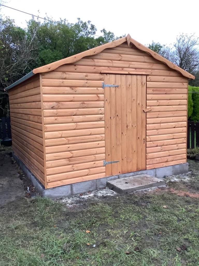 12X10 Workshop 20mm Log effect SUPPLIED & FITTED 