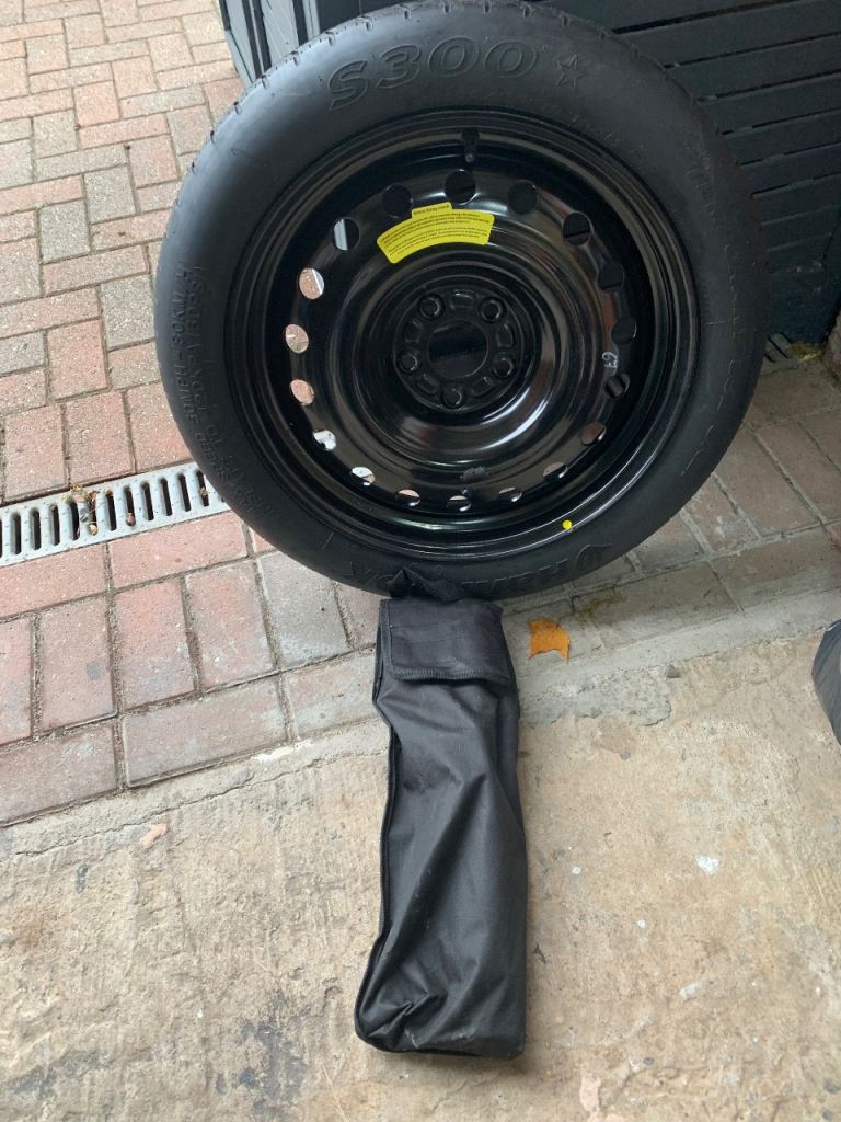 Brand New Spacesaver Wheel and Tyre With Toolkit and Jack