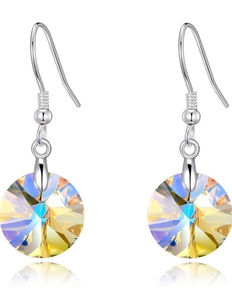 image for Bnip Philip Jones Sterling Silver Aurora Borealis Earrings