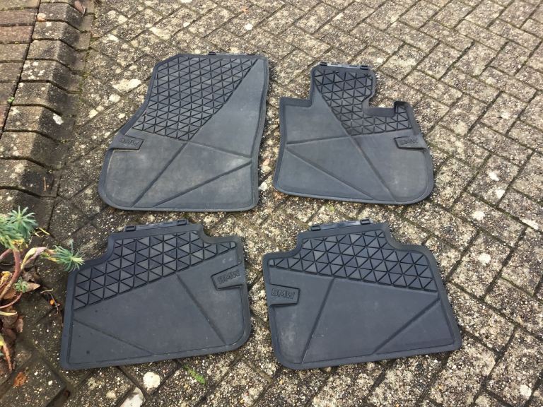 Genuine BMW front and rear rubber mats