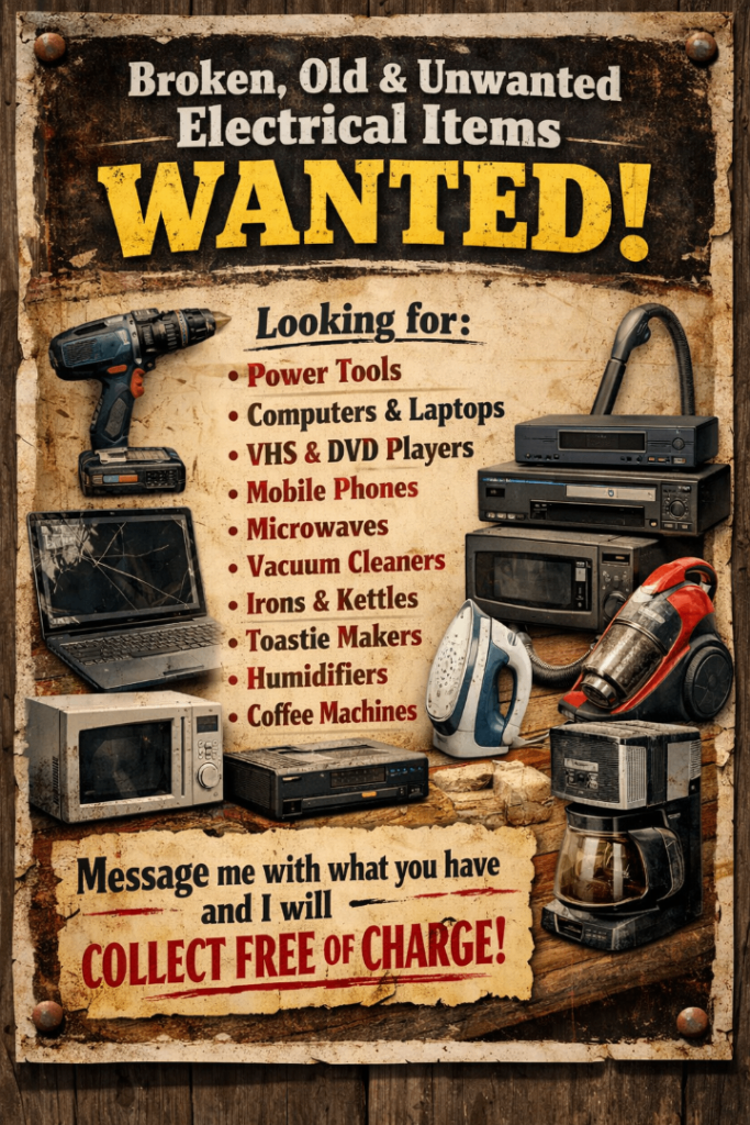 FREE Collection of Wires, Cables & Broken Electricals