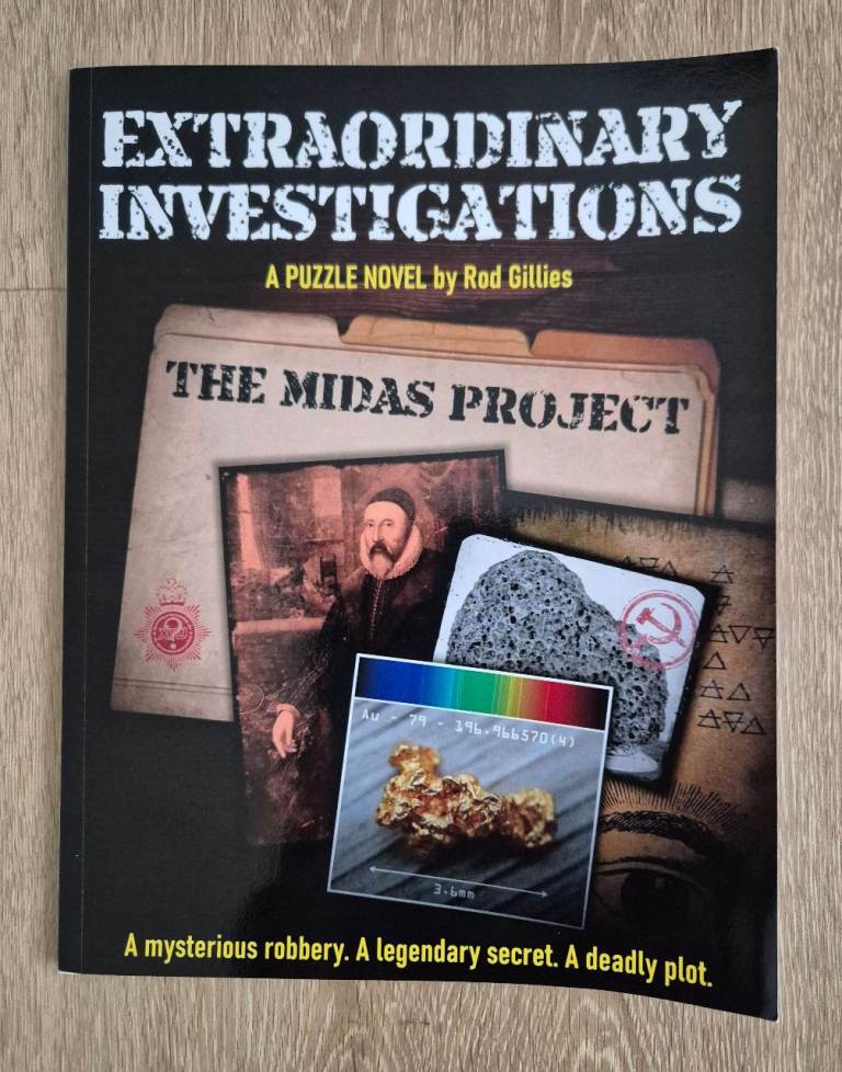 Extraordinary Investigations: The Midas Project: A Puzzle Novel by Rod Gillies Escape Room