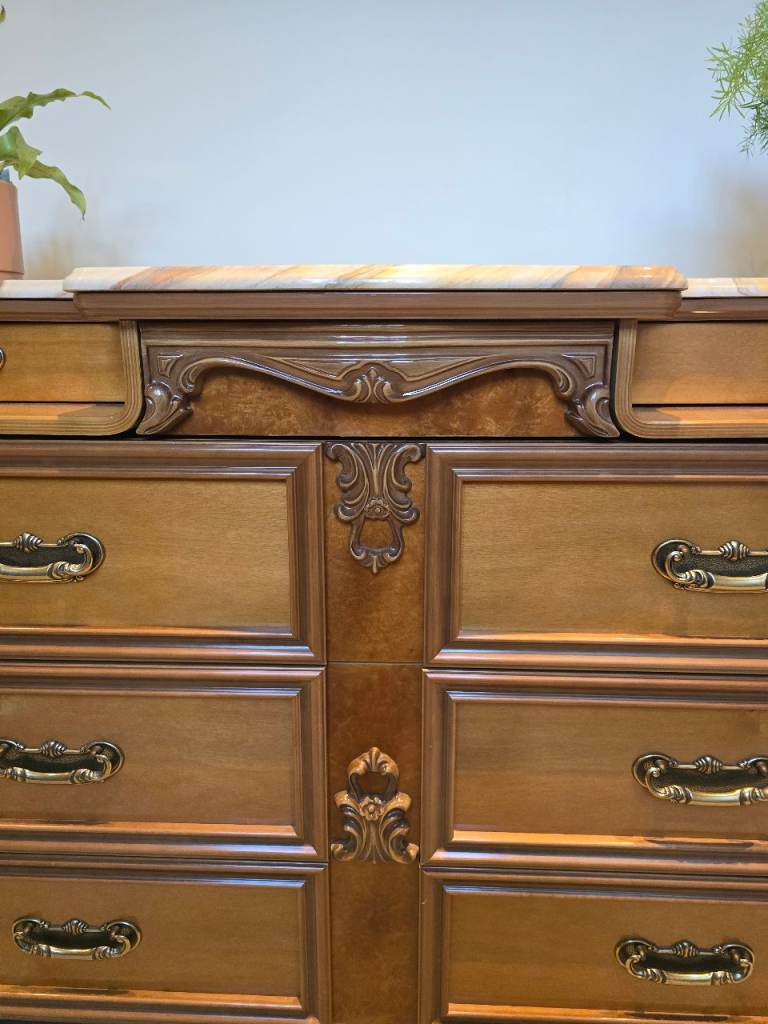 Luxury Windsor Buffet Bedroom Set (marble tops)