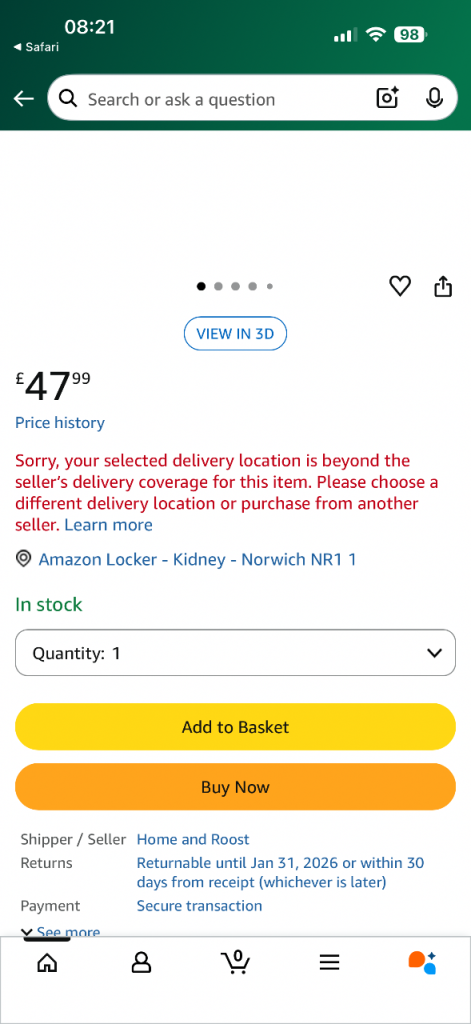 Not had long large hutch compsny hedgehog house was 47