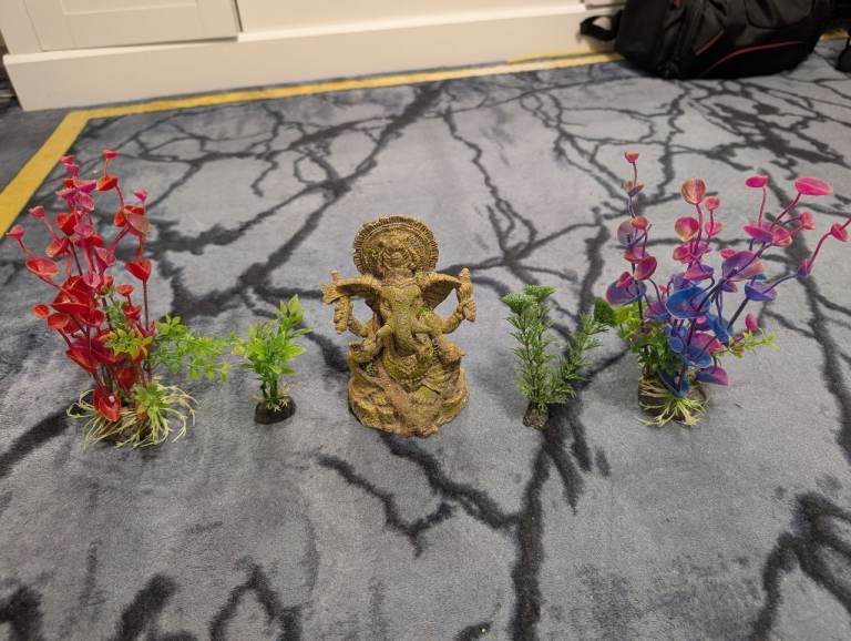 Aquarium fish tank ornaments 5 pieces 