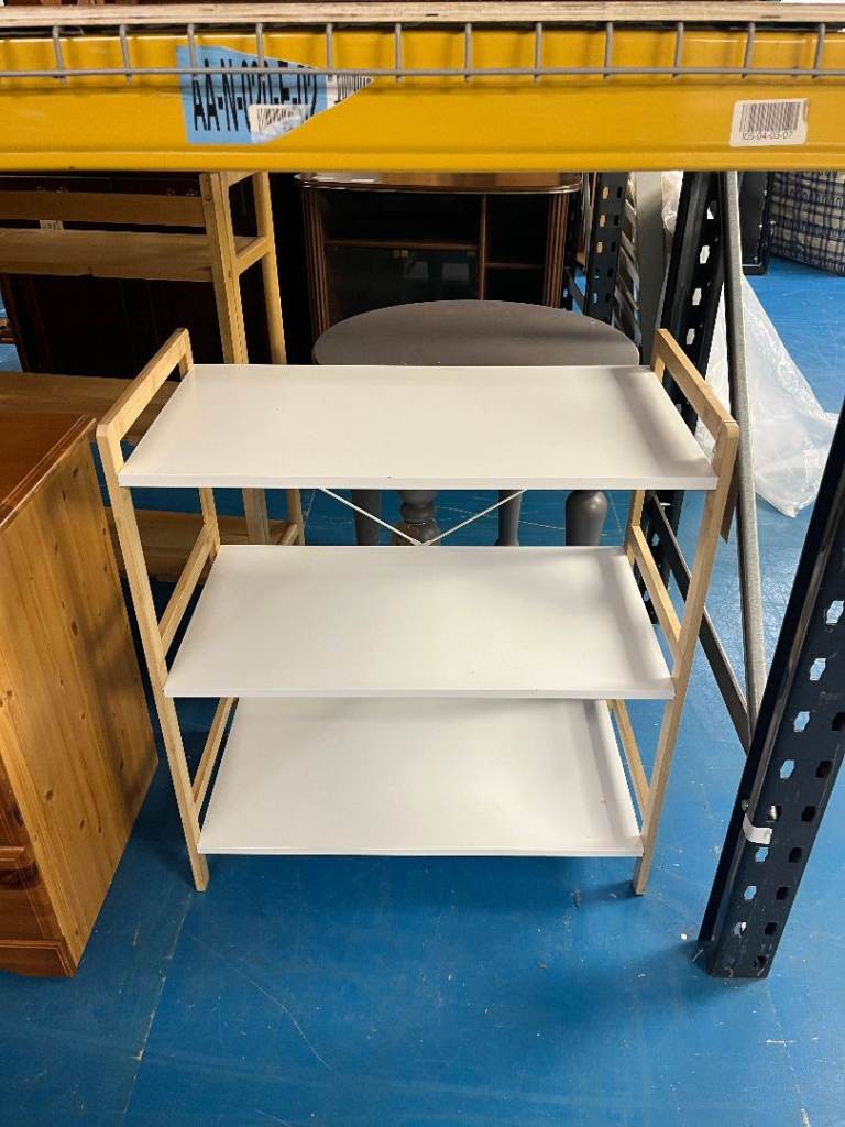 White Shelving Unit TCL Reuse 107799