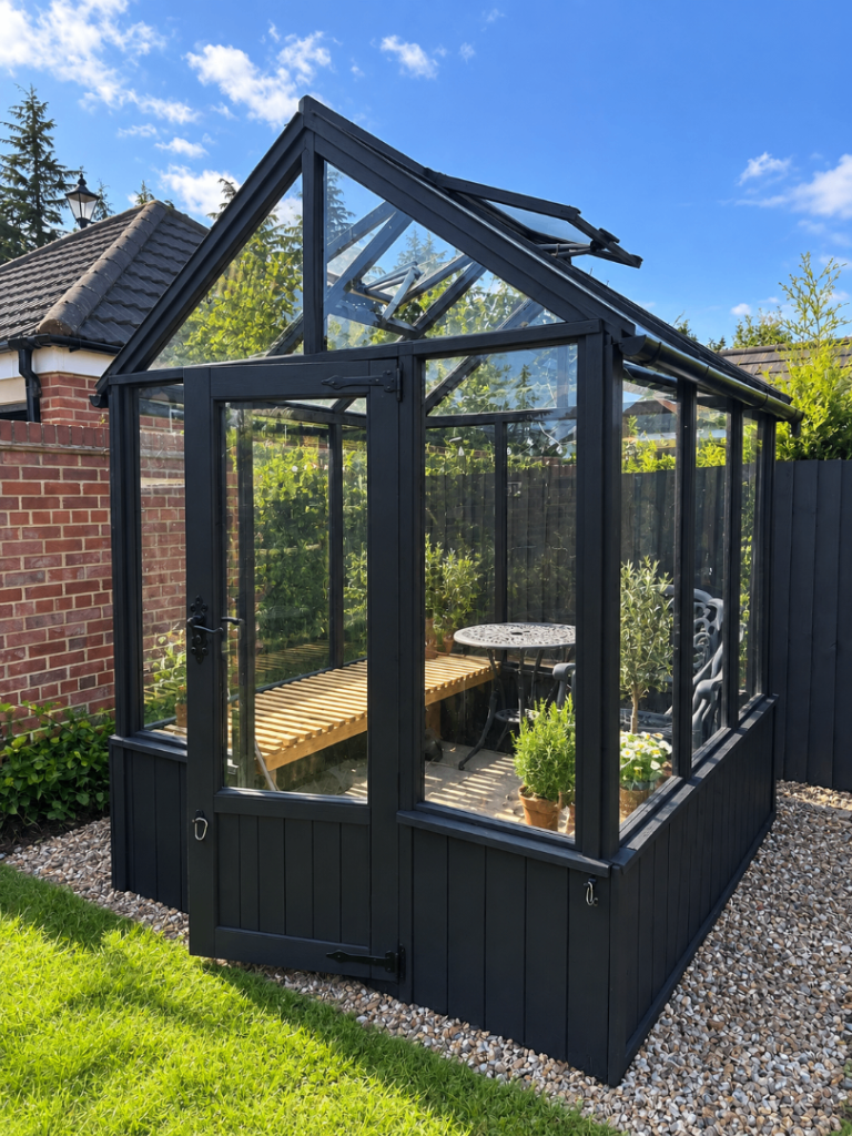 Timber greenhouse 