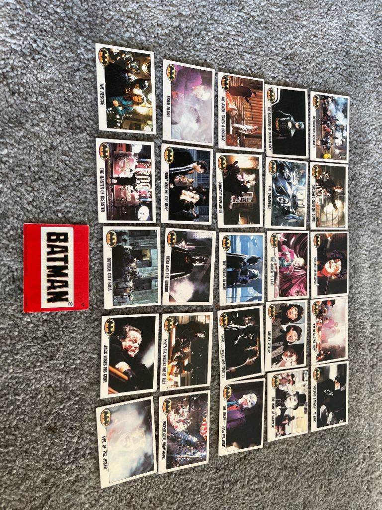 Vintage Batman Trading Cards - Good Condition