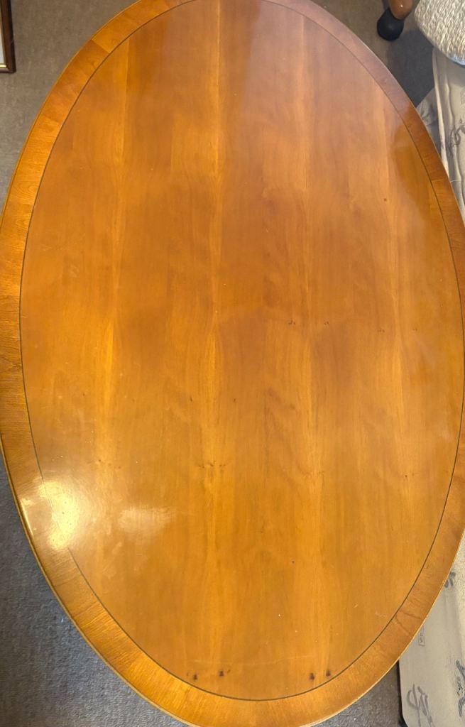Yew coffee table large round 