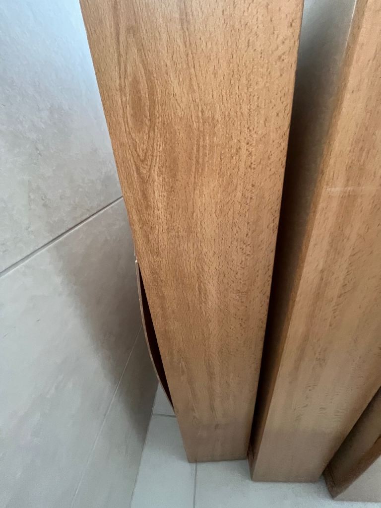 King size Bed Base Beige Fabric - Good Condition