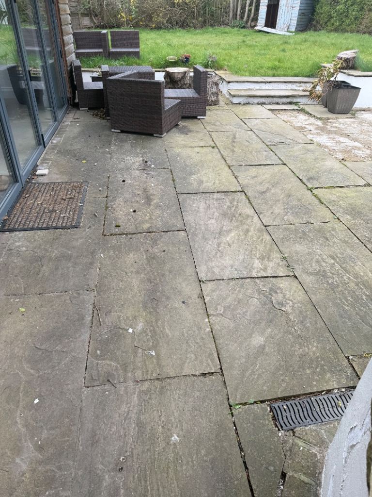 XXL patio tiles (Indian stone)