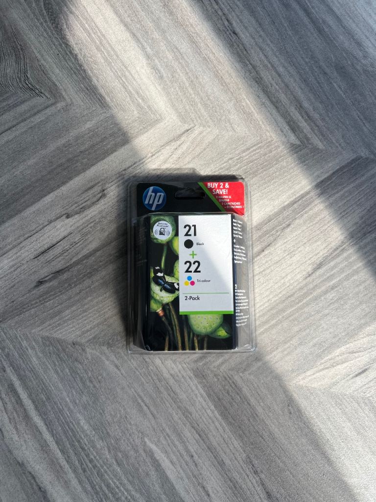 HP 21 Black & 22 Tri-colour Ink Cartridges – New Reduced Price 