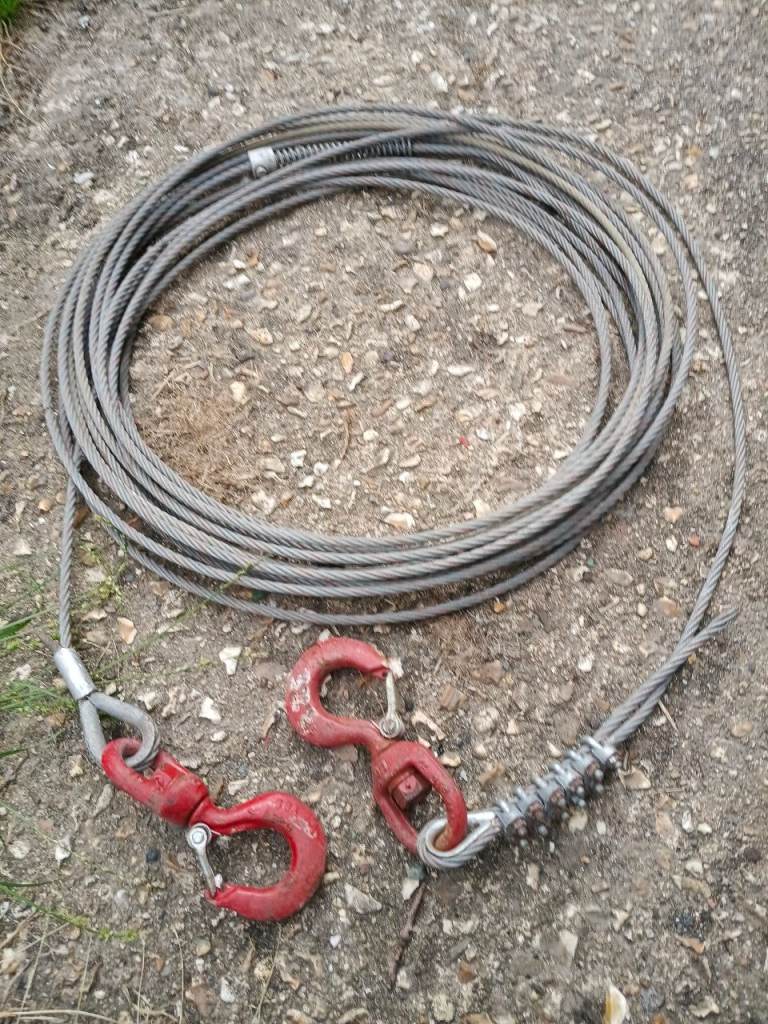 50 foot 1/4 inch Winch Wire Hawser rope 