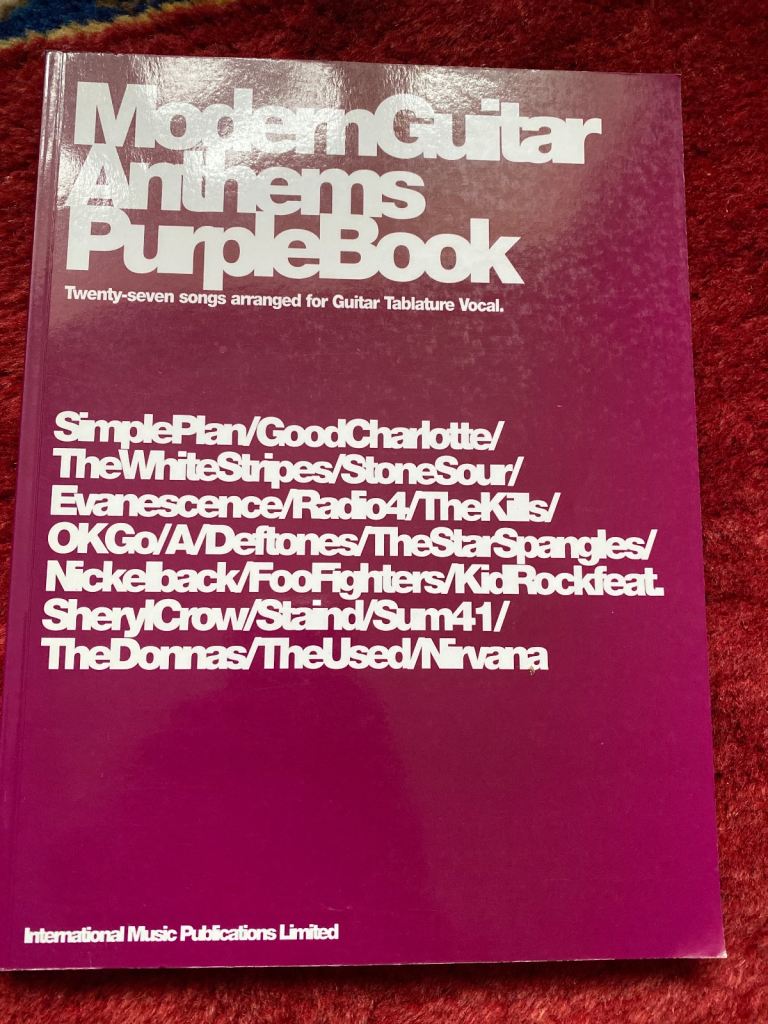 Modern Guitar Anthems Purple Book