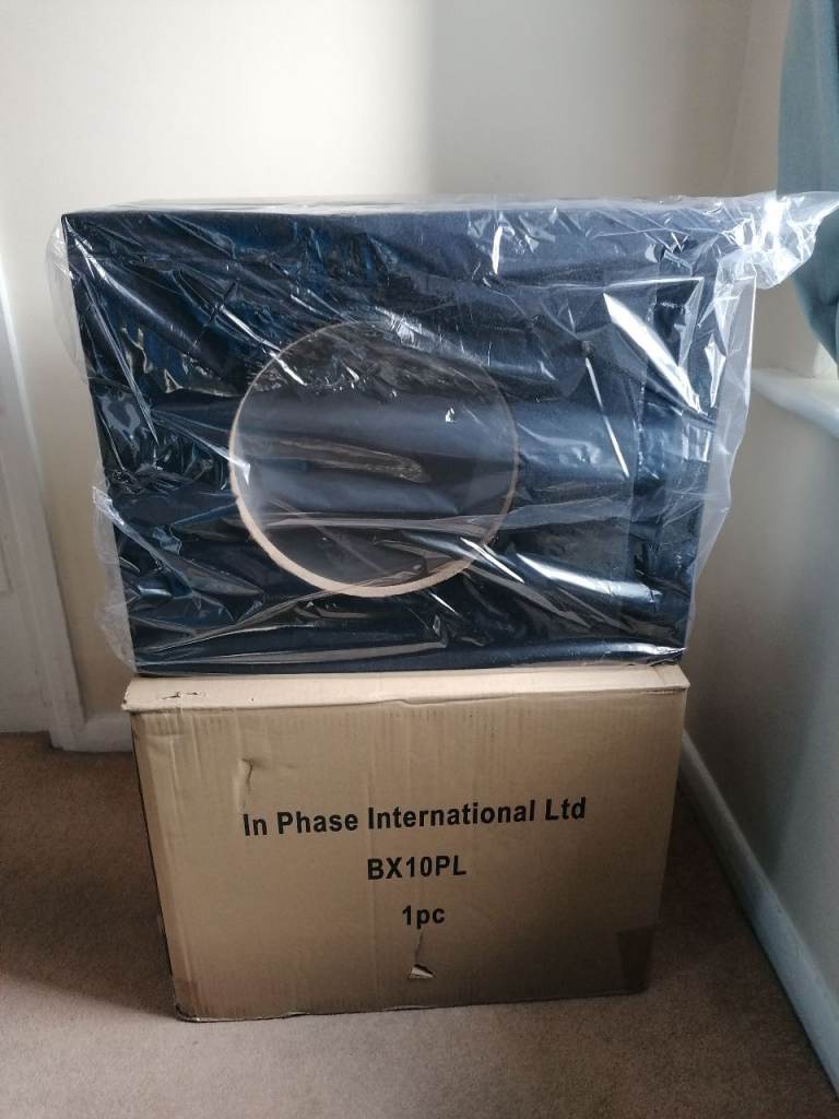 In Phase BX10PL 10" Slot Ported Subwoofer Enclosure £60 OVNO