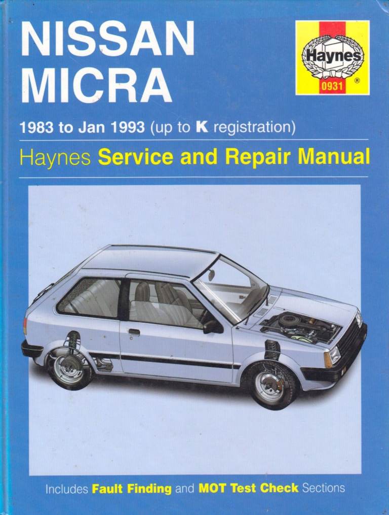 HAYNES NISSAN MICRA SERVICE & REPAIR MANUAL 1983 - 1993