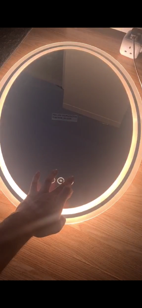 Gorgeous oval LED mirror BRAND NEW IN BOX