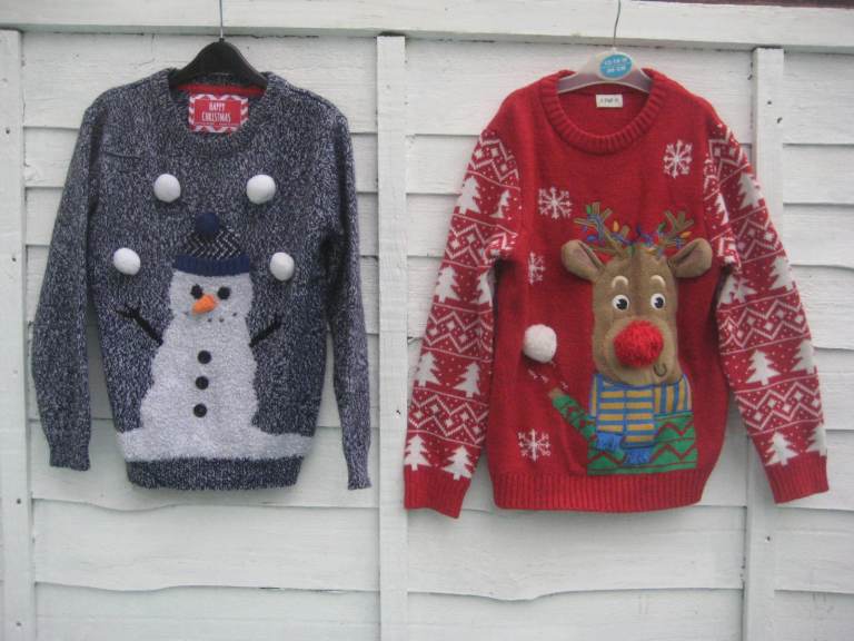 2 Christmas Jumpers for a 6 to 7 Year Old Child for £3.00 EACH  