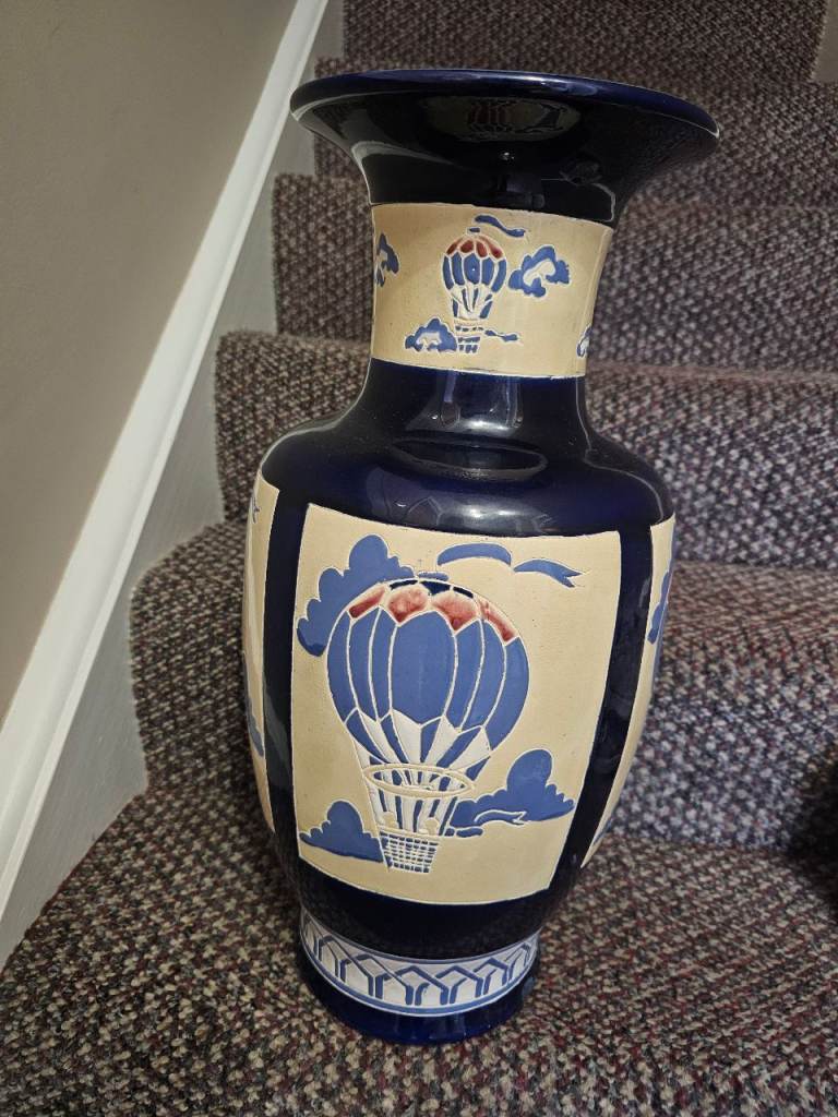 Vintage Hot Air Balloon Vase 