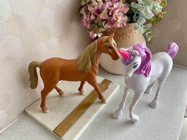 Toys Horse and Unicorn Pair to with Barbie & Ken