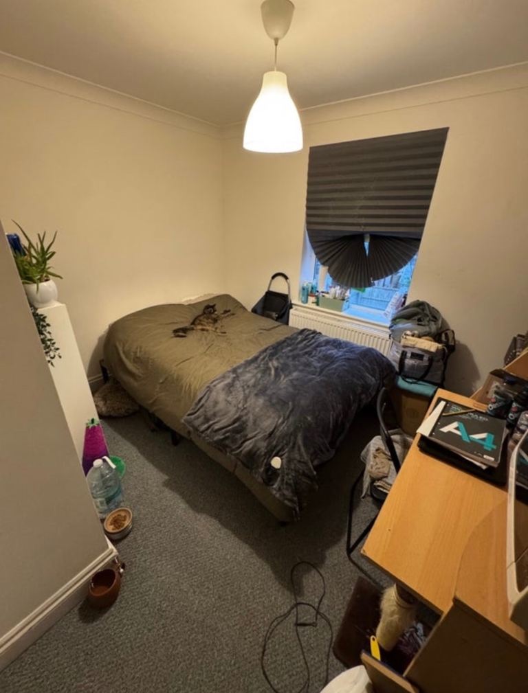 Medium sized room available NOW in NW10 (cats and smokers welcome)