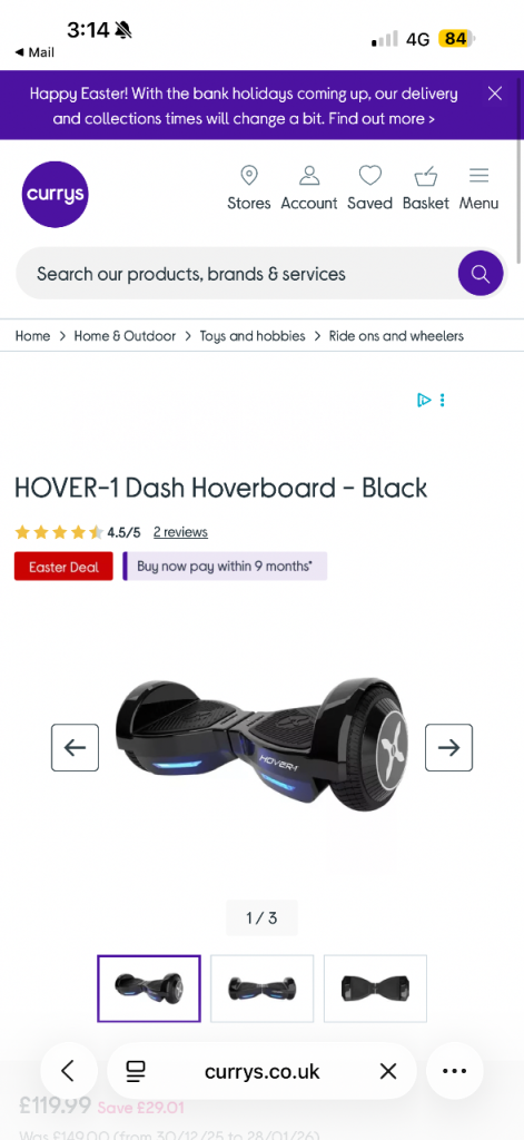 Hover board 