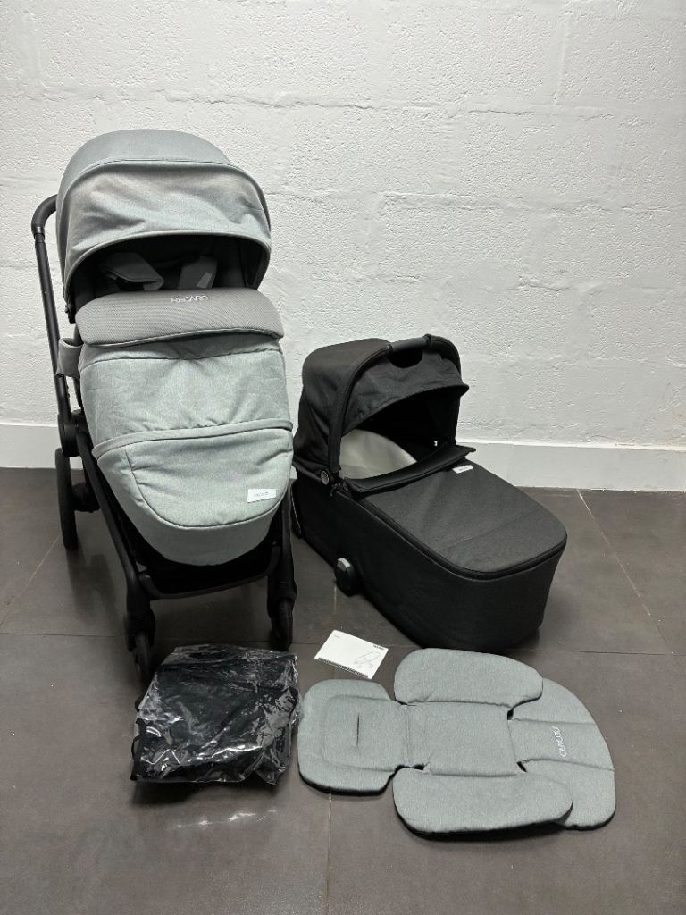 Recaro Celona Grey Pram Pushchair Travel System Buggy Stroller