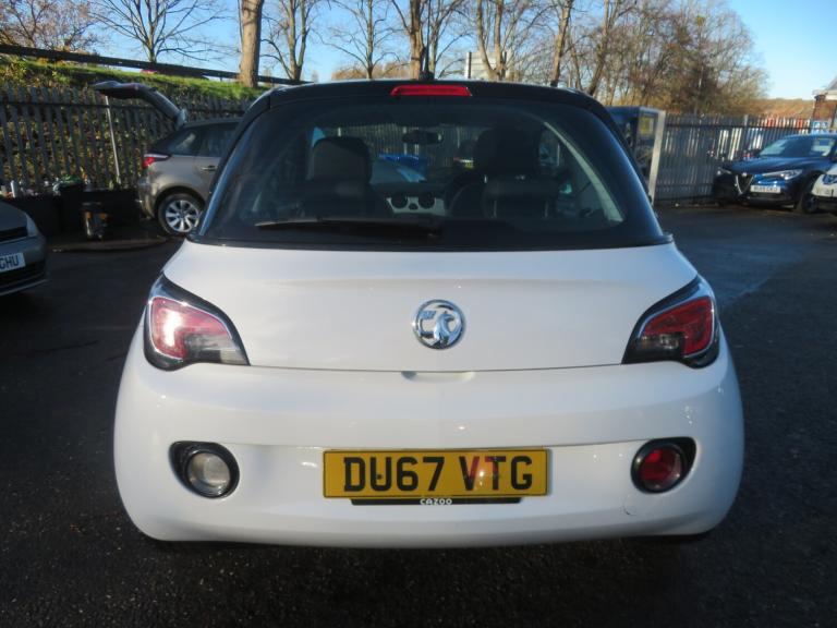 2017 Vauxhall ADAM 1.2i Energised 3dr White HATCHBACK Petrol Manual