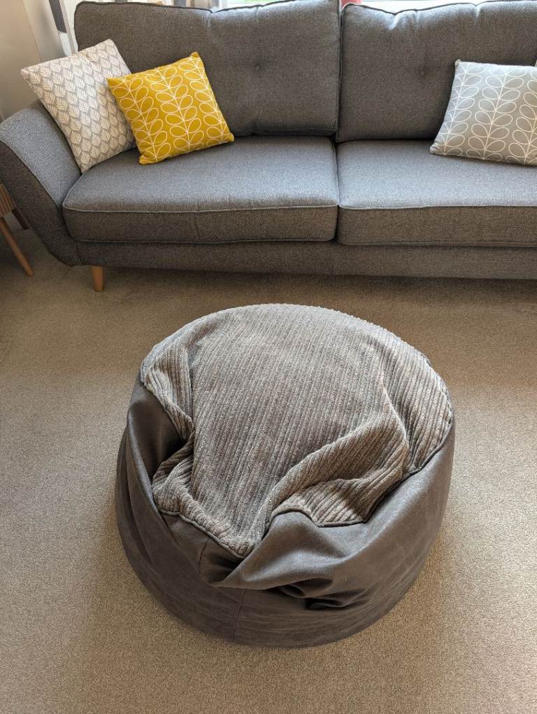 Grey beanbag 