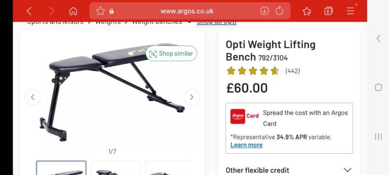 WEIGHTS BENCH - BRAND NEW & BOXED UP