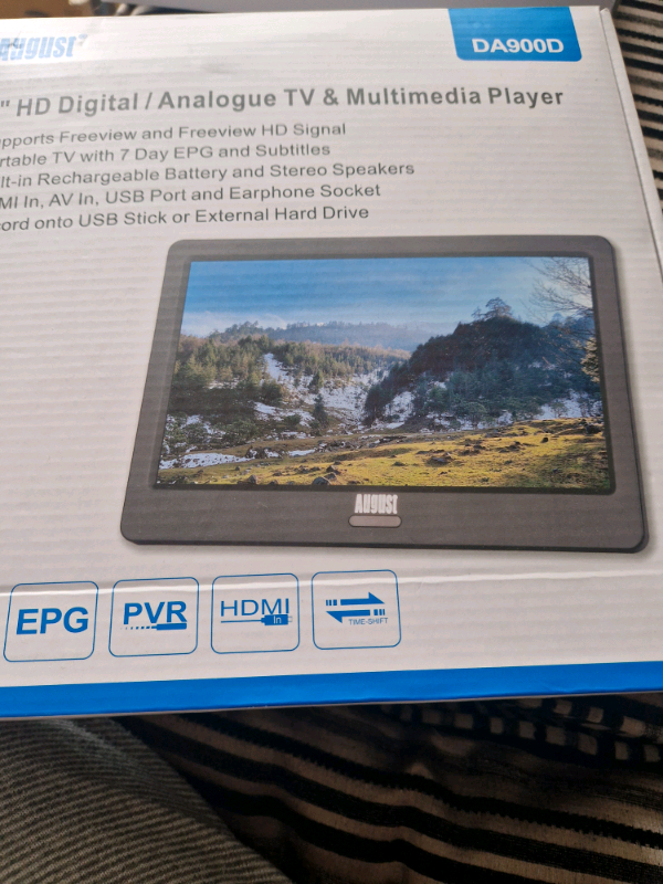 Brand new boxed 9" Digital/Analogue TV Multimedia player RRP £129