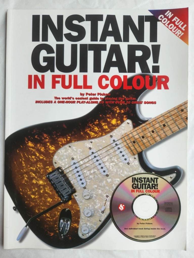 INSTANT GUITAR! IN FULL COLOUR (CHORDS) + CD - PETER PICKOW - AMSCO - VGC