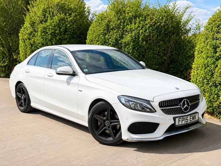 2015 15 MERCEDES BENZ C220d AMG LINE SALOON 2.1 DIESEL 170BHP WHITE EURO 6
