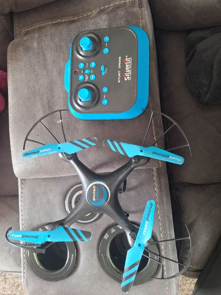 Silverlit Stunt Drone with Controller - Blue & Black