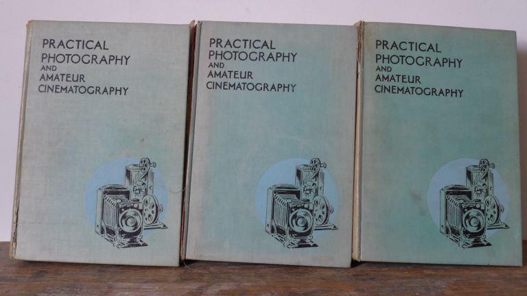 COLLECTABLE: PRACTICAL PHOTOGRAPH AND AMATEUR CINEMATOGRAPHY VOLUMES 1, 2 & 3. Hardback books.